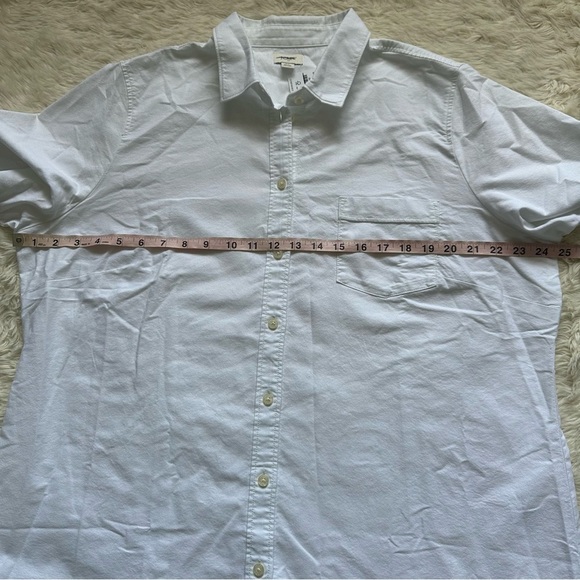J. Crew Factory Top Button-Up Oxford Shirt in Signature Fit White 2X - Picture 10 of 12